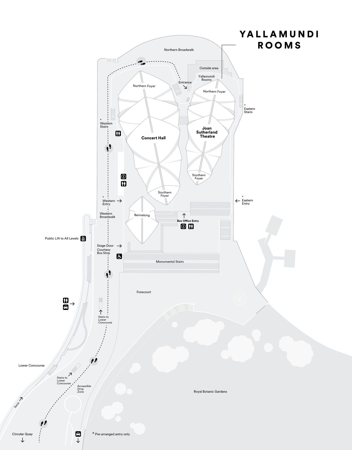 map yallamundi roooms sydney opera house